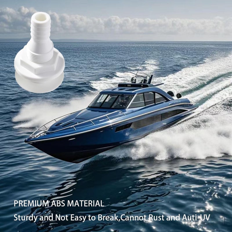 CROSSBODY 2 Pcs Thru Hull Fitting – Plastic Through Hull Connector, Straight Thru Hull Fittings for Boats, Bilge Pump Drain Vent Hose for Yacht, Sail, RV, and Truck - Image 5